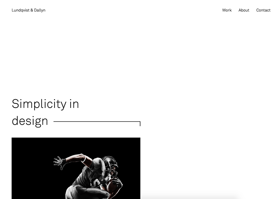 Lundqvist & Dallyn award-winning website design screenshot 1