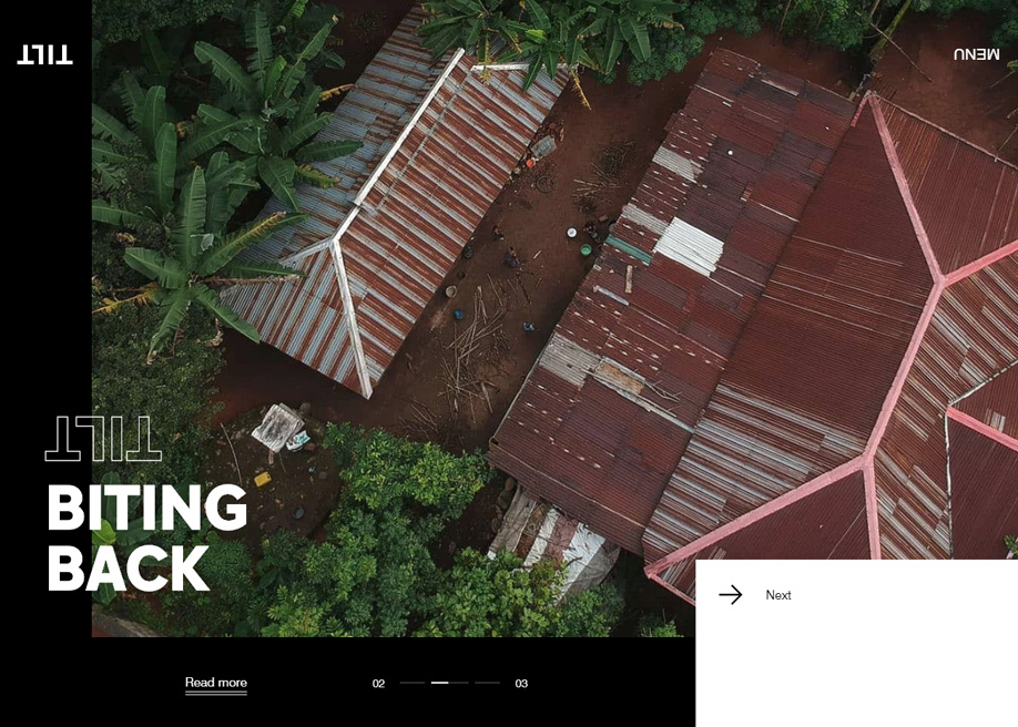 TILT award-winning website design screenshot 1