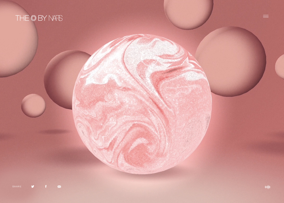 NARS The O Experience award-winning website design screenshot 1