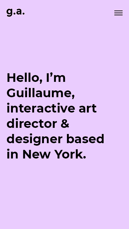 Guillaume's online portfolio