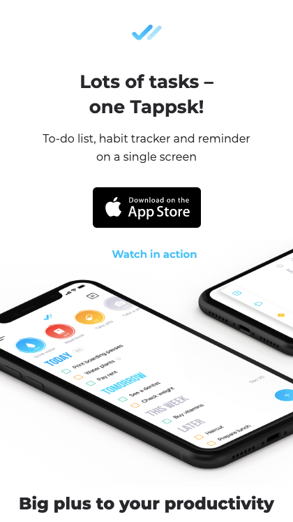 Tappsk – To-do list & habits