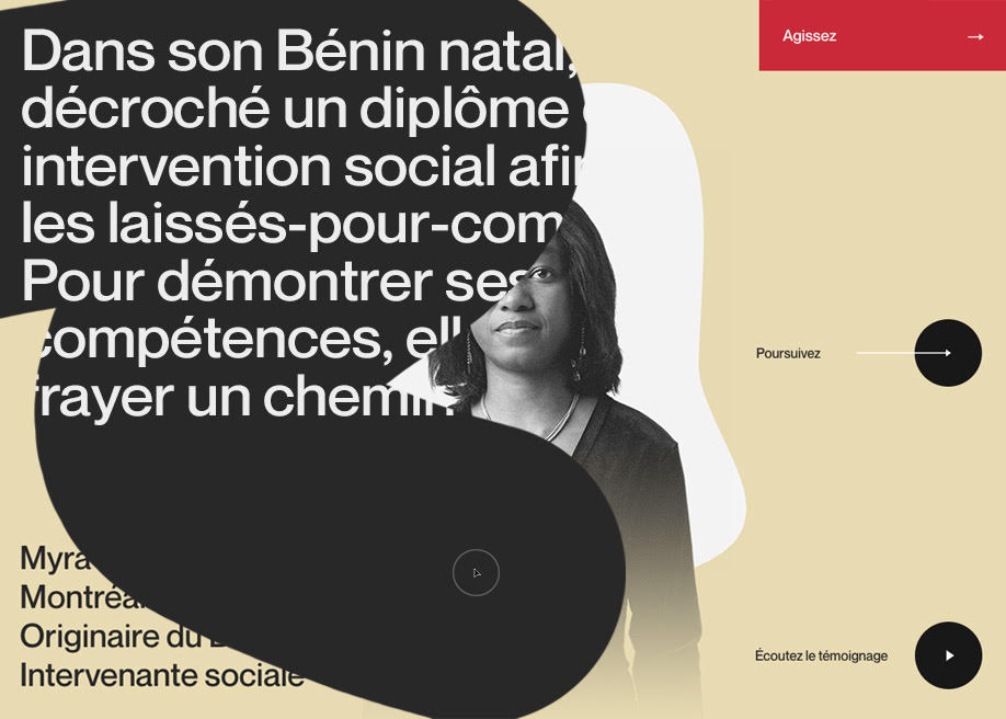 Portes fermées award-winning website design screenshot 1