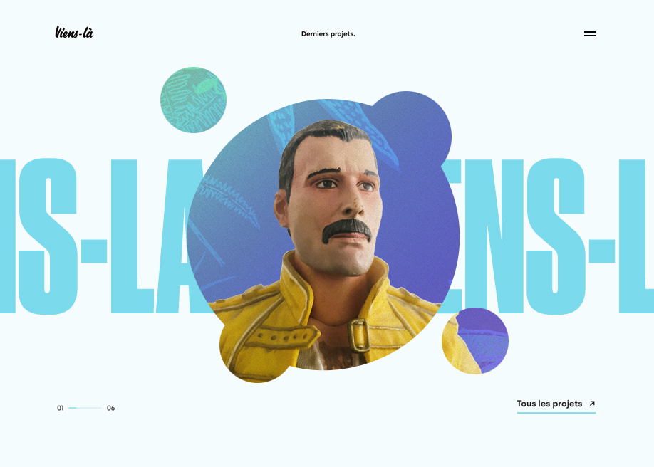 Viens-la award-winning website design screenshot 1