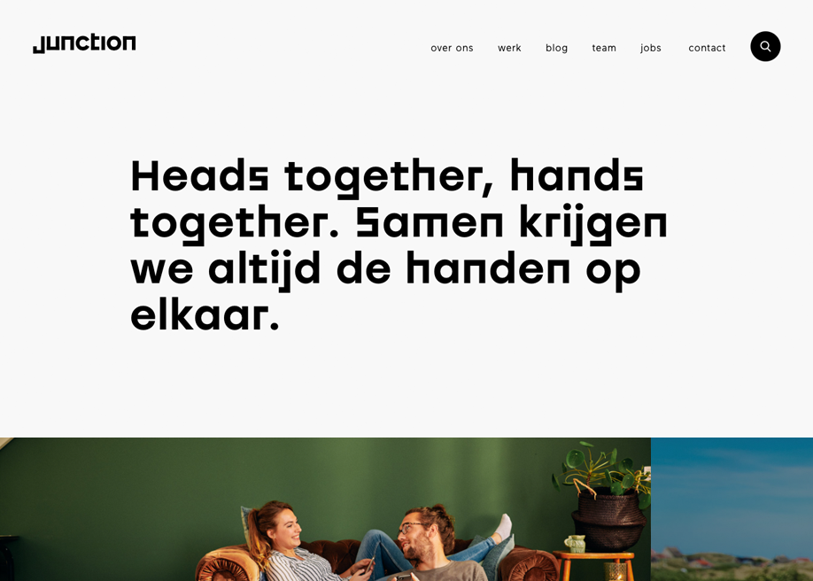 Junction award-winning website design screenshot 1