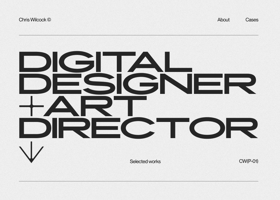 Chris Wilcock award-winning website design screenshot 1