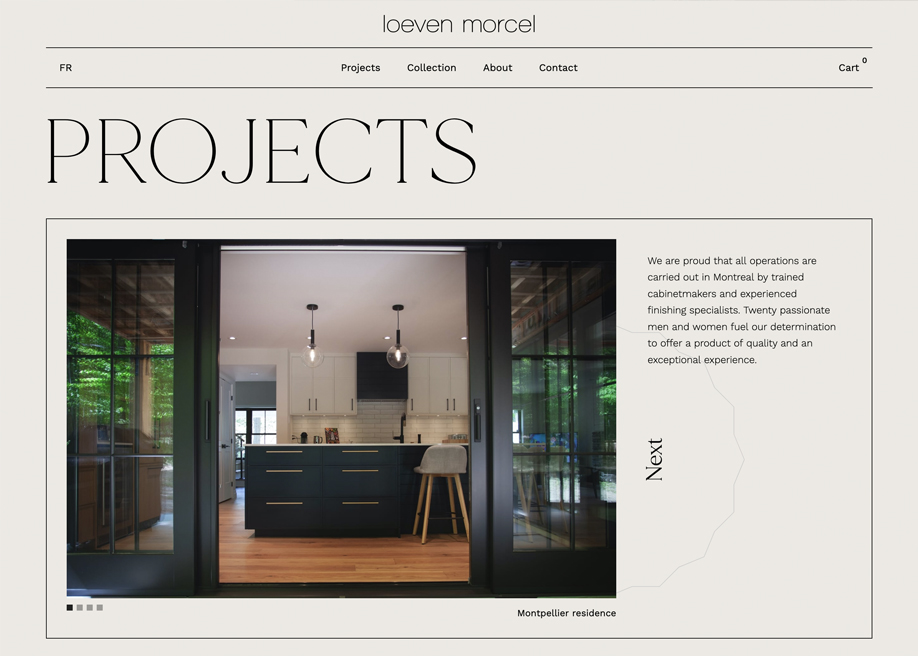 Loeven Morcel award-winning website design screenshot 1