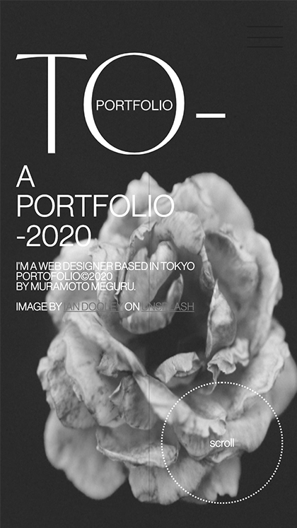 Muramoto Meguru -Portfolio2020