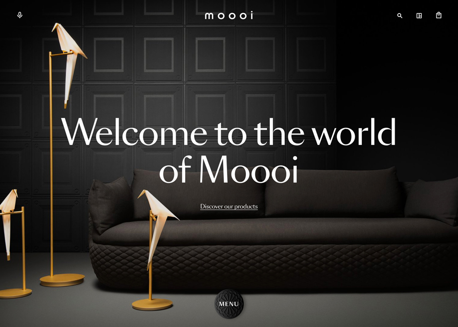 Moooi - Digital flagship store - Awwwards SOTD