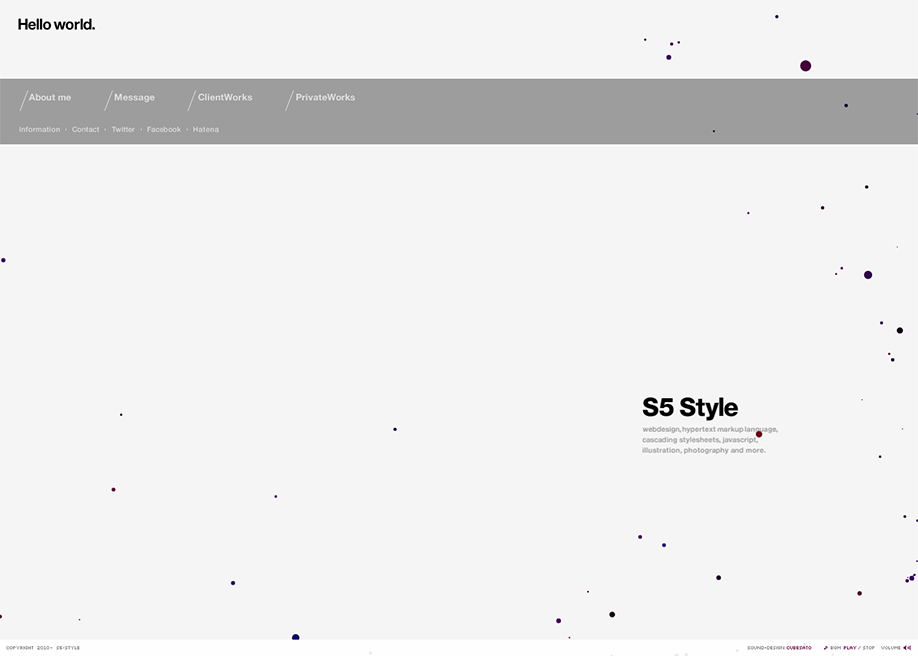S5 award-winning website design screenshot 1