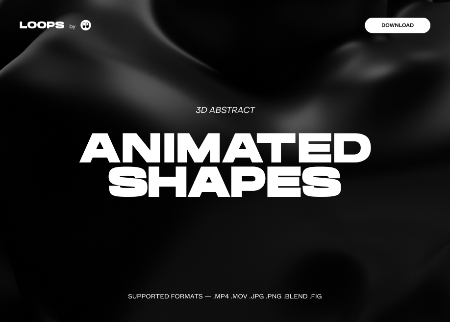 3D ANIMATED ABSTRACT SHAPES - Awwwards Honorable Mention