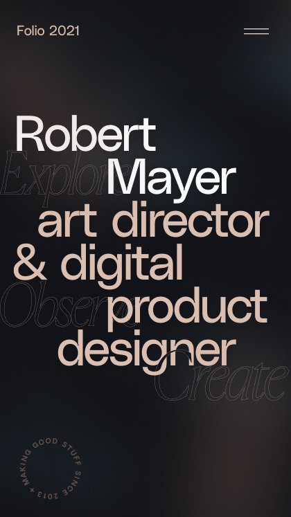 Robert Mayer Portfolio