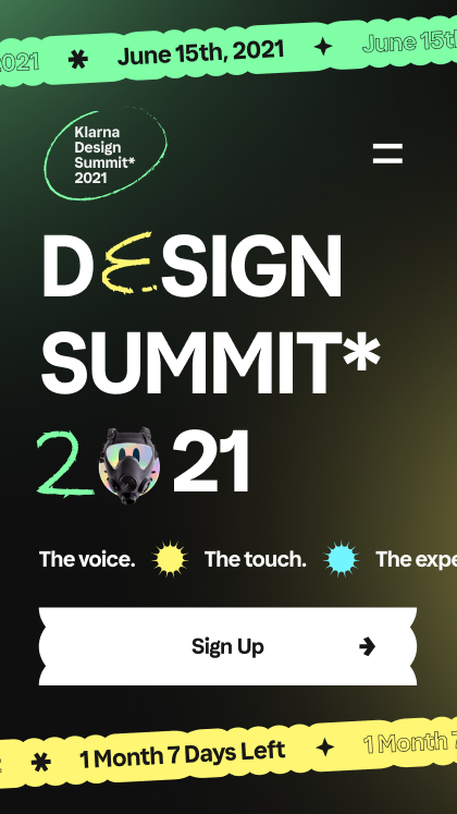 Klarna Design Summit 2021