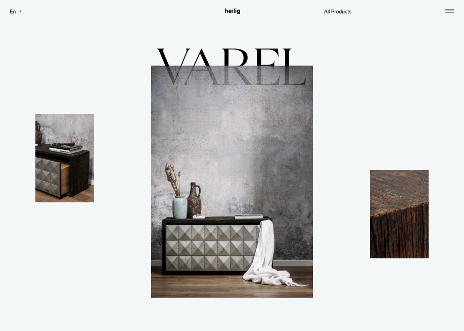 Von Heilig award-winning website design screenshot 1
