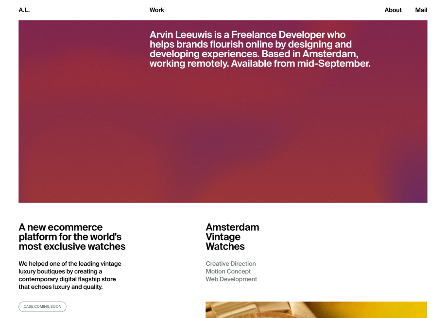 Arvin Leeuwis — Portfolio - Mobile Site of the Week - Vimarsana News