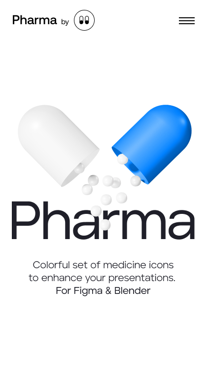 Pharmacy 3d icons