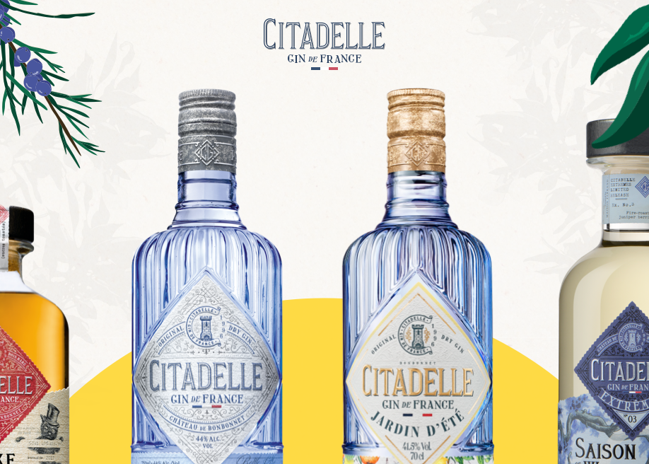 Citadelle Gin award-winning website design screenshot 1