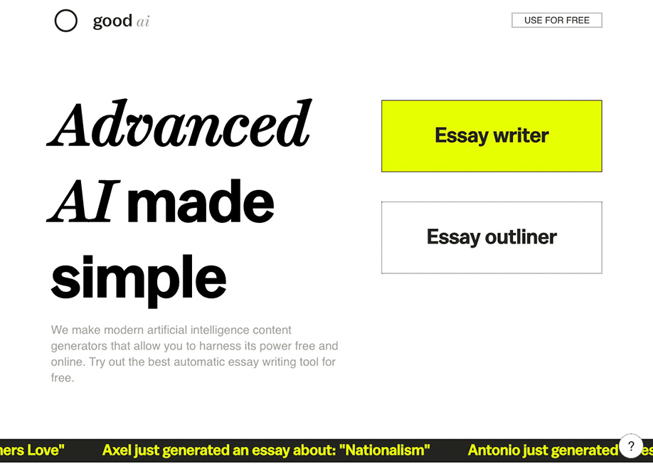 the good essay ai