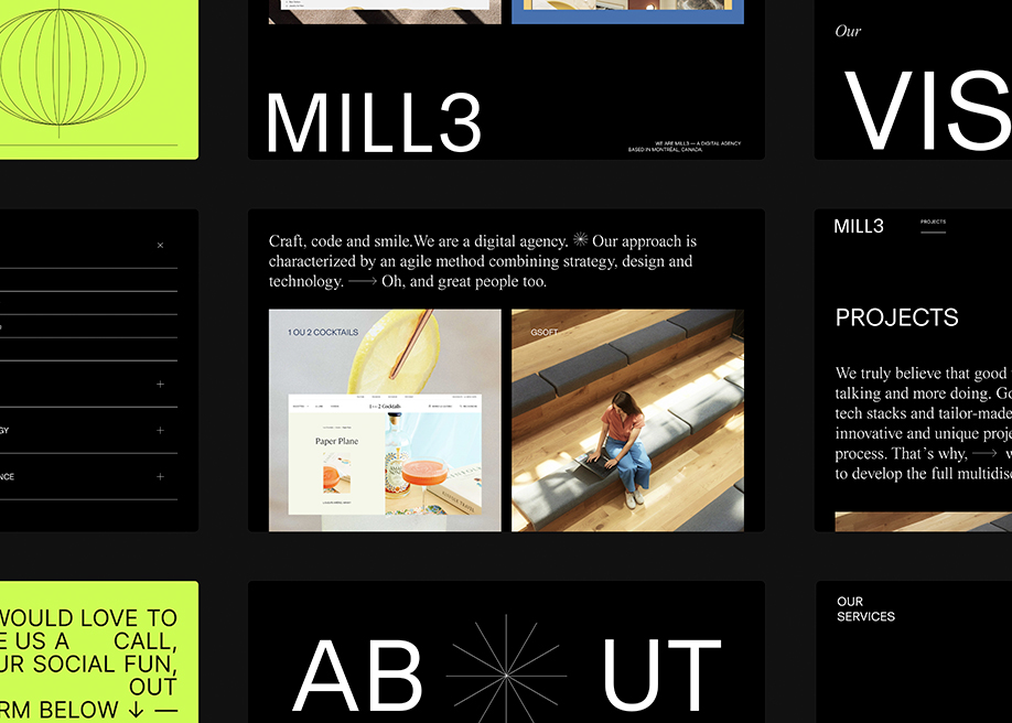 MILL3 — Site of the Day - Mar 17, 2022 website design