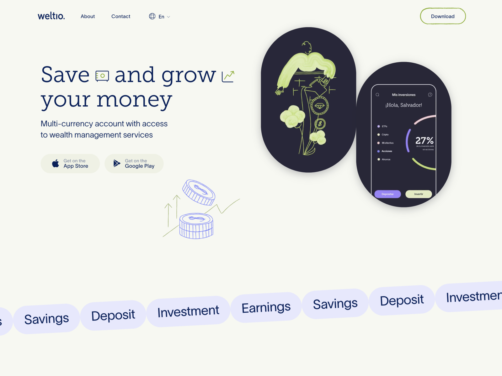 Weltio award-winning website design screenshot 1