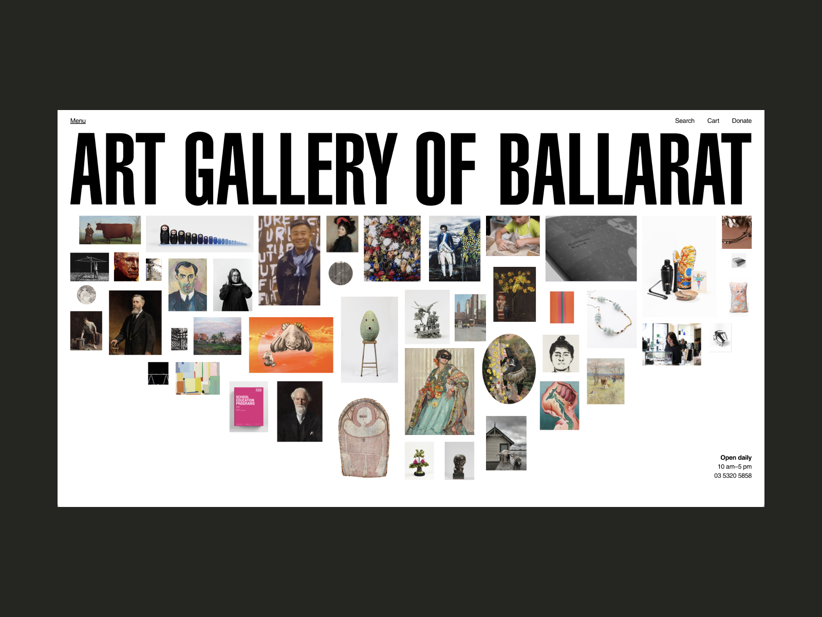 Art Gallery of Ballarat - Awwwards SOTD