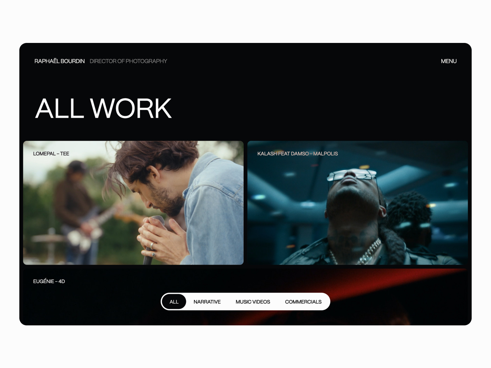 Raphaël Bourdin - Portfolio