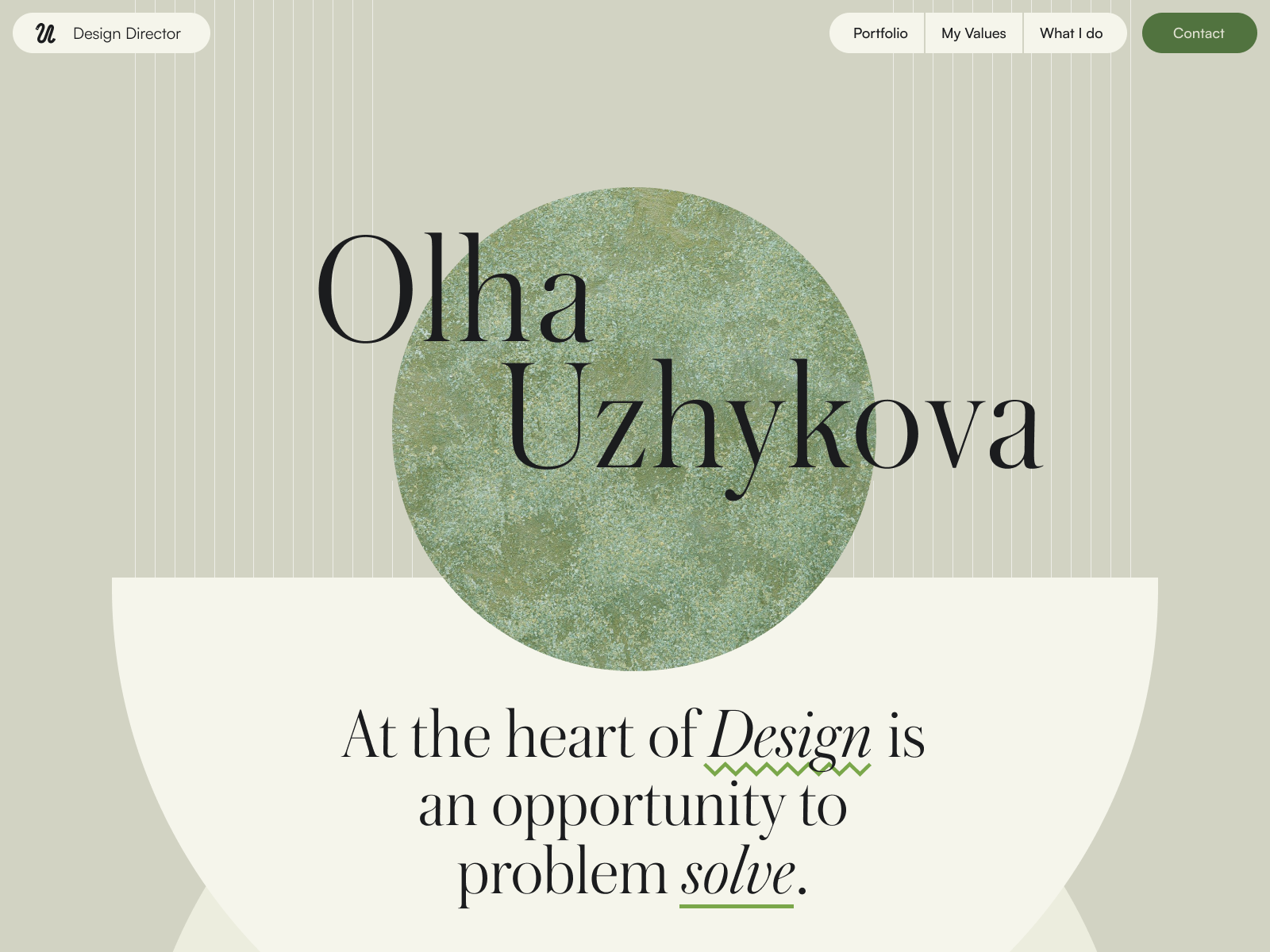 Olha Uzhykova Personal Website
