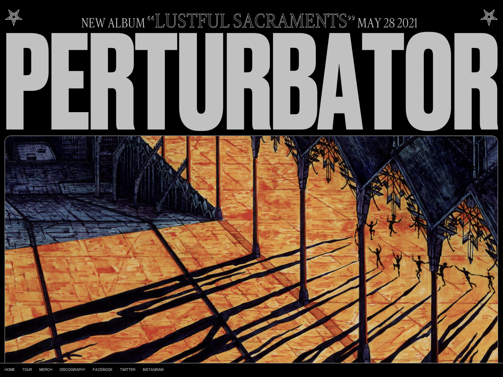 Perturbator award-winning website design screenshot 1