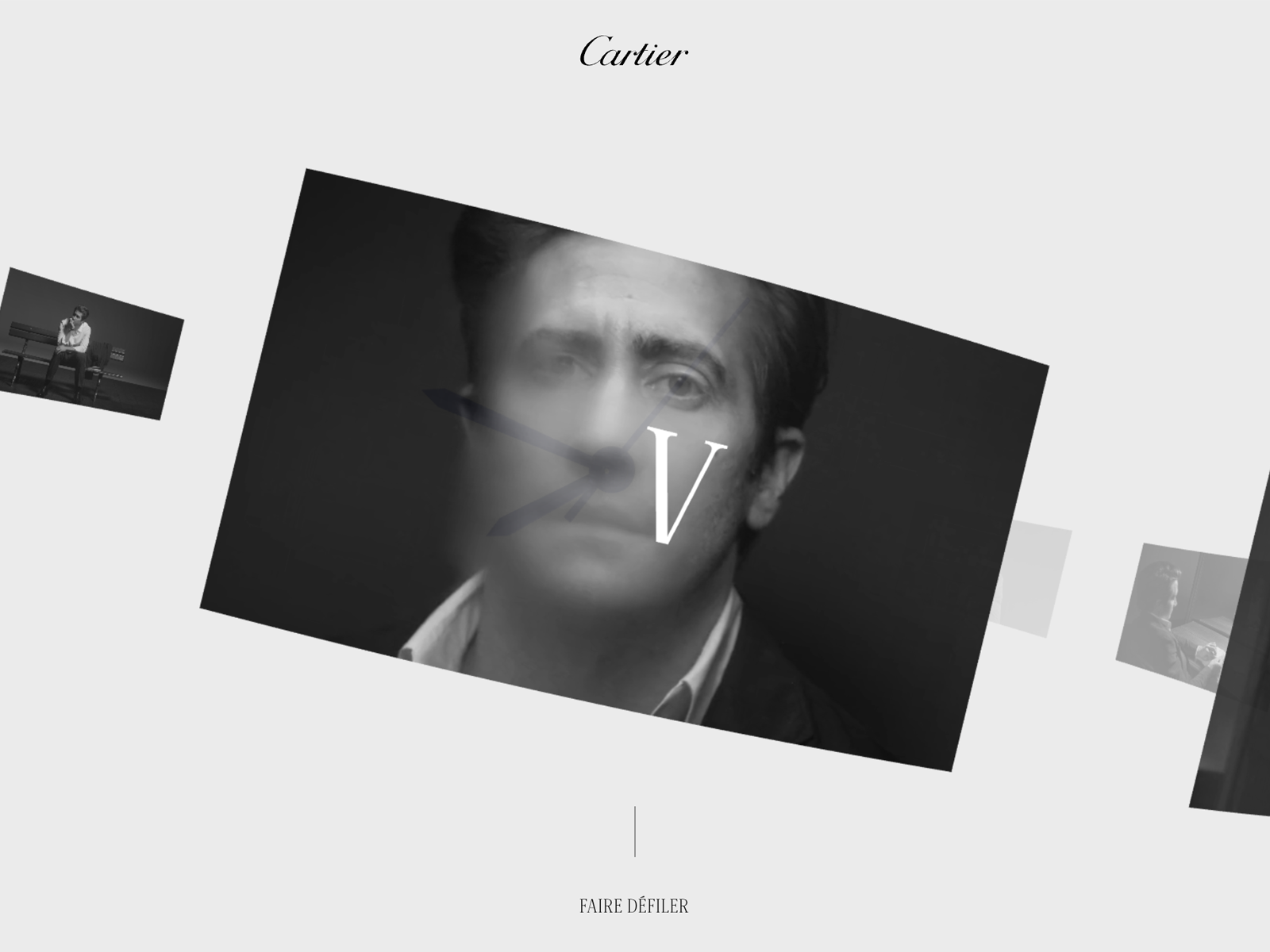 Cartier In Time award-winning website design screenshot 1