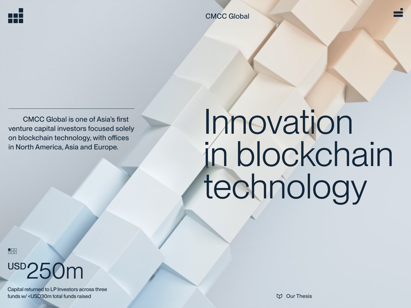 CMCC award-winning website design screenshot 1