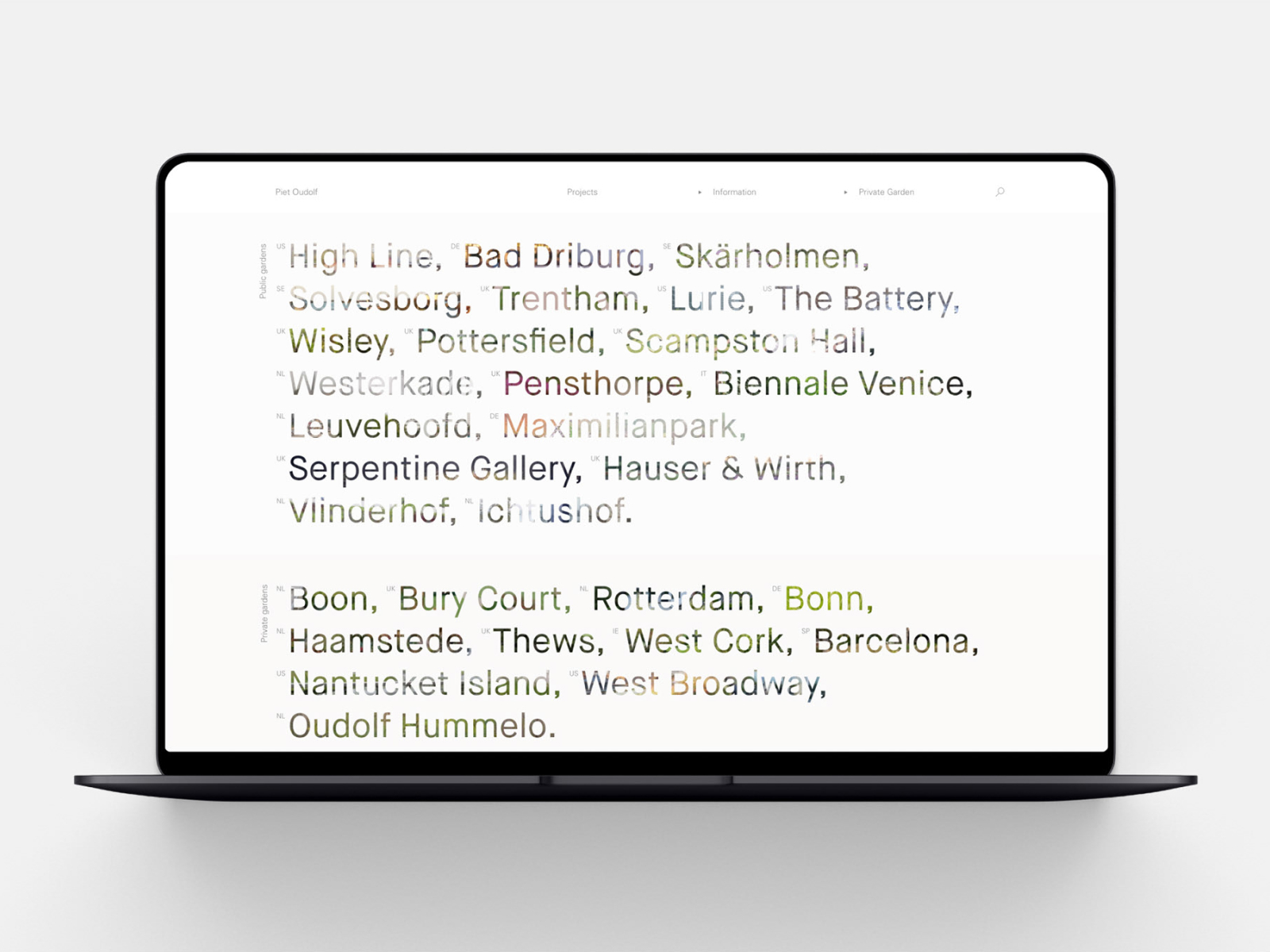 Piet Oudolf award-winning website design screenshot 1
