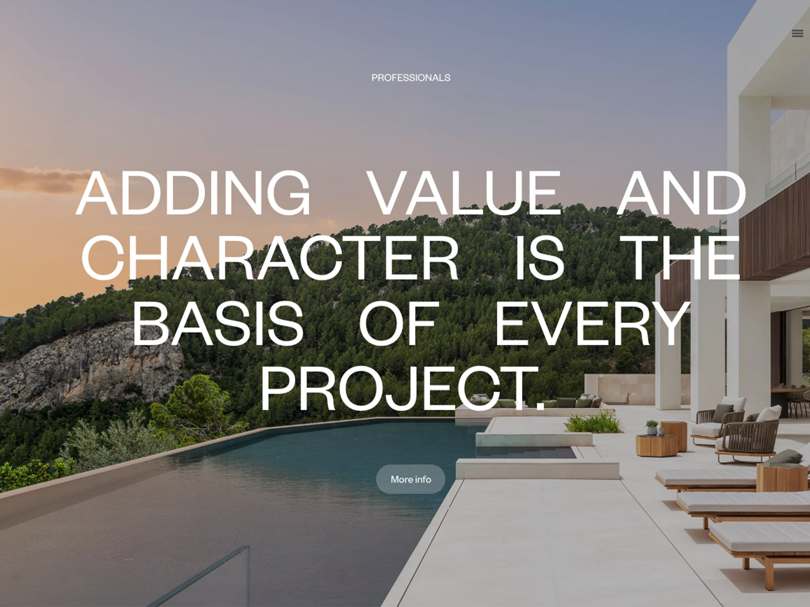 Terraza Balear award-winning website design screenshot 1