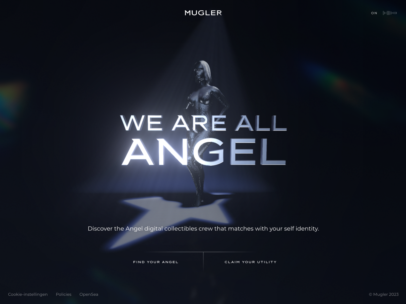 We Are All Angel NFT Project award-winning website design screenshot 1