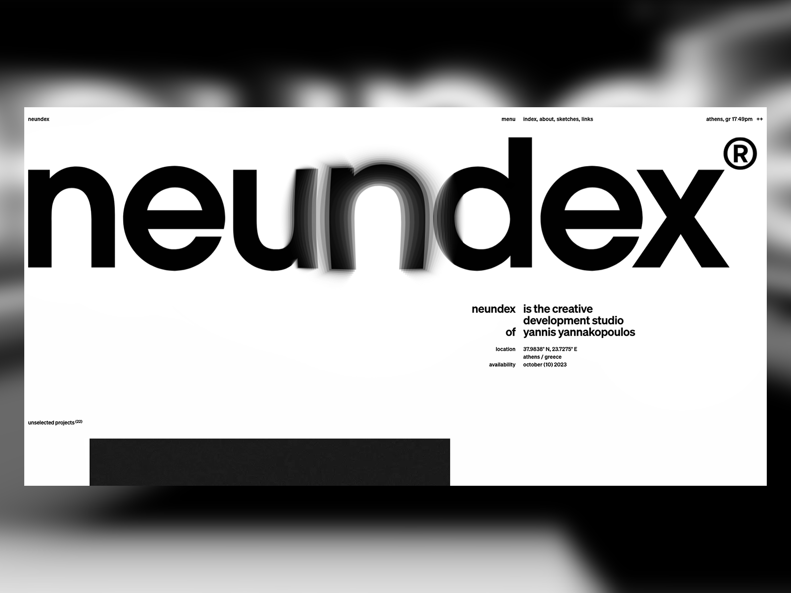 Neundex award-winning website design screenshot 1