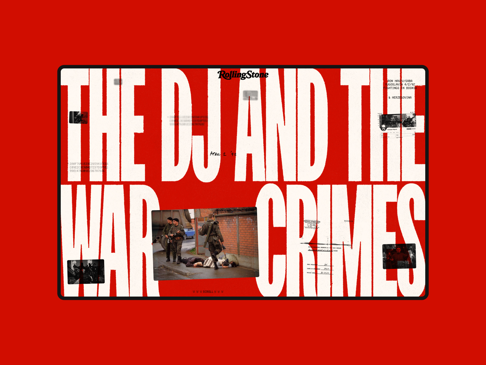 The DJ & the War Crimes - Awwwards SOTD