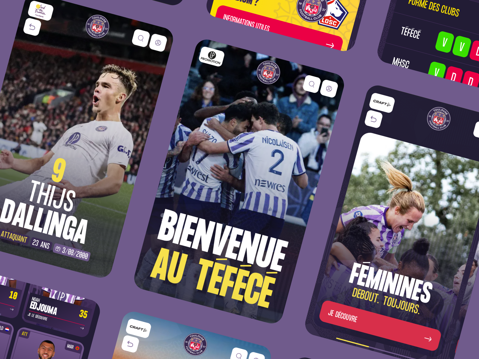Toulouse Football Club - Awwwards Honorable Mention
