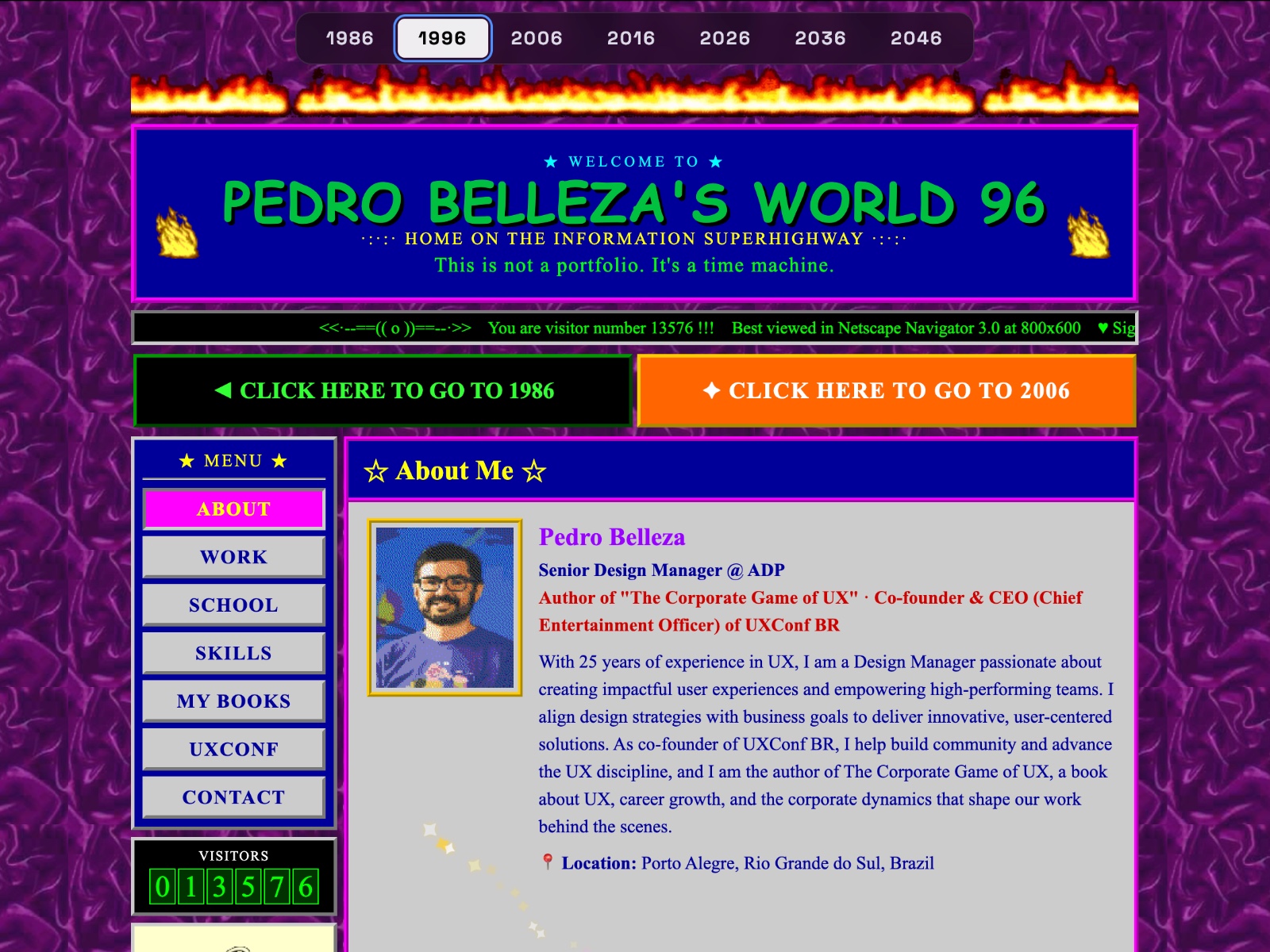 Pedro Belleza's personal website