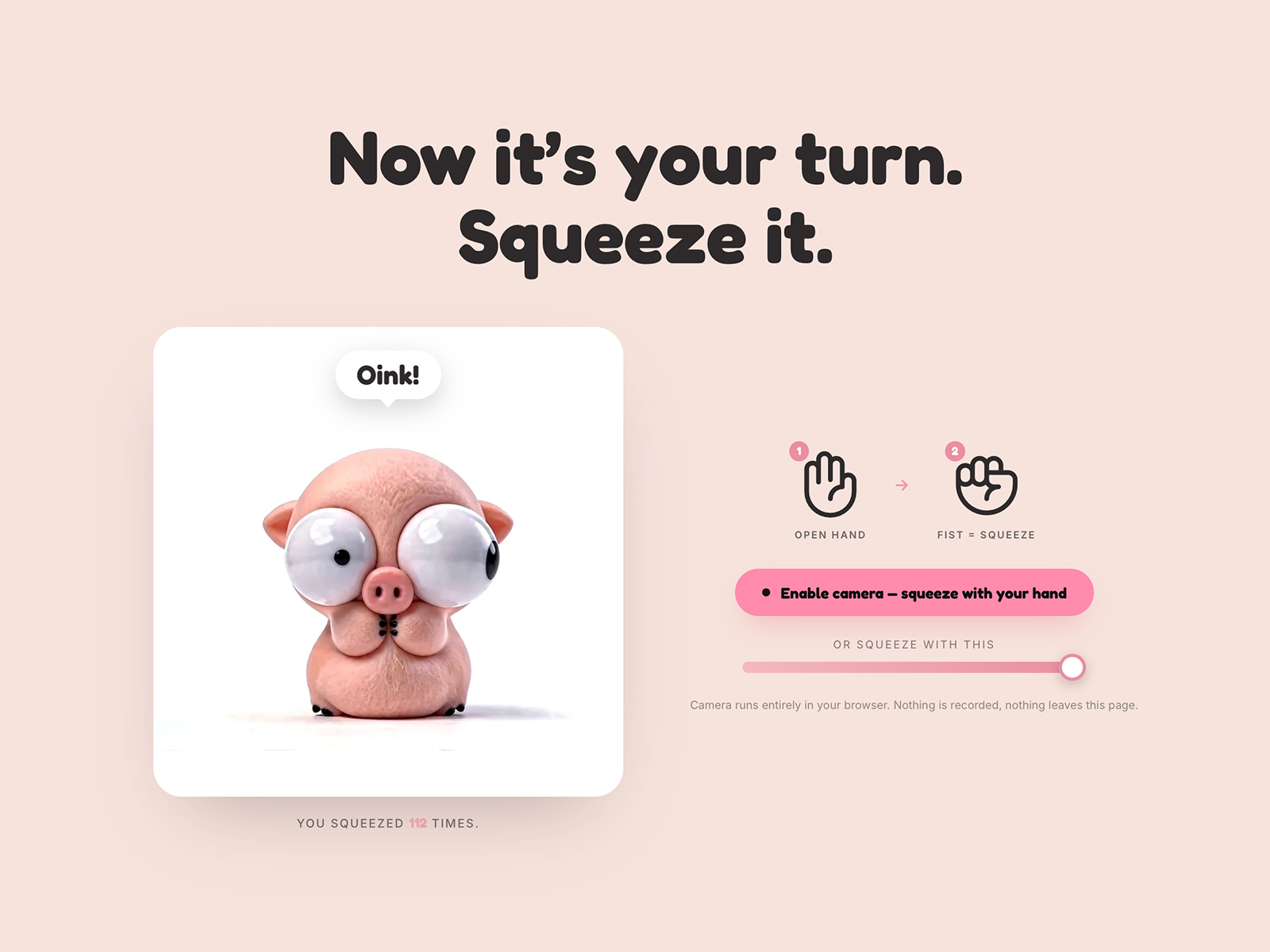 Piglet forgives you.