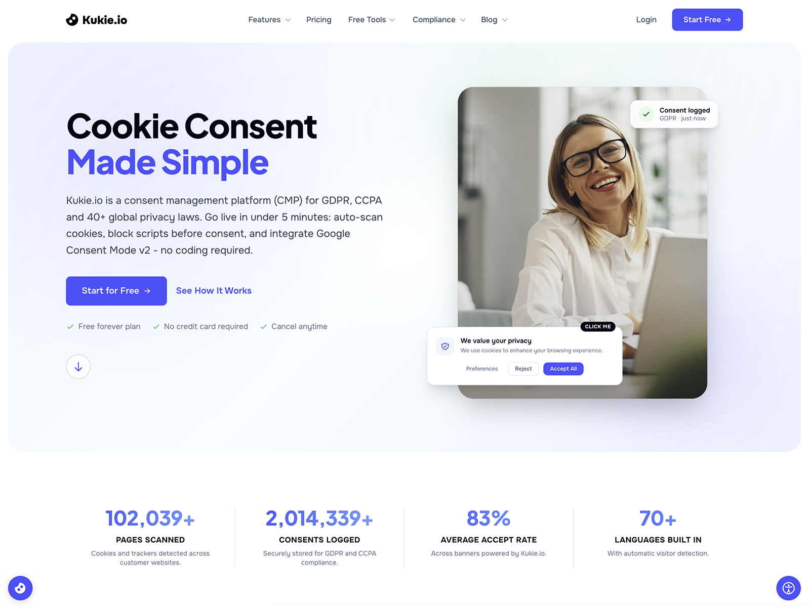 Kukie.io - Cookie Consent