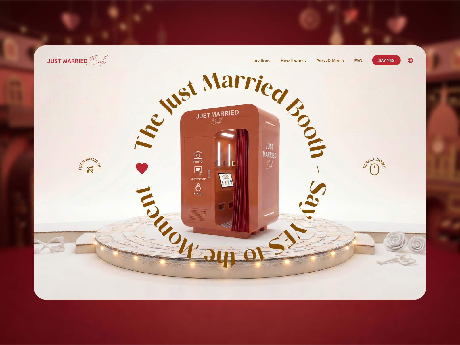 JUST MARRIED BOOTH