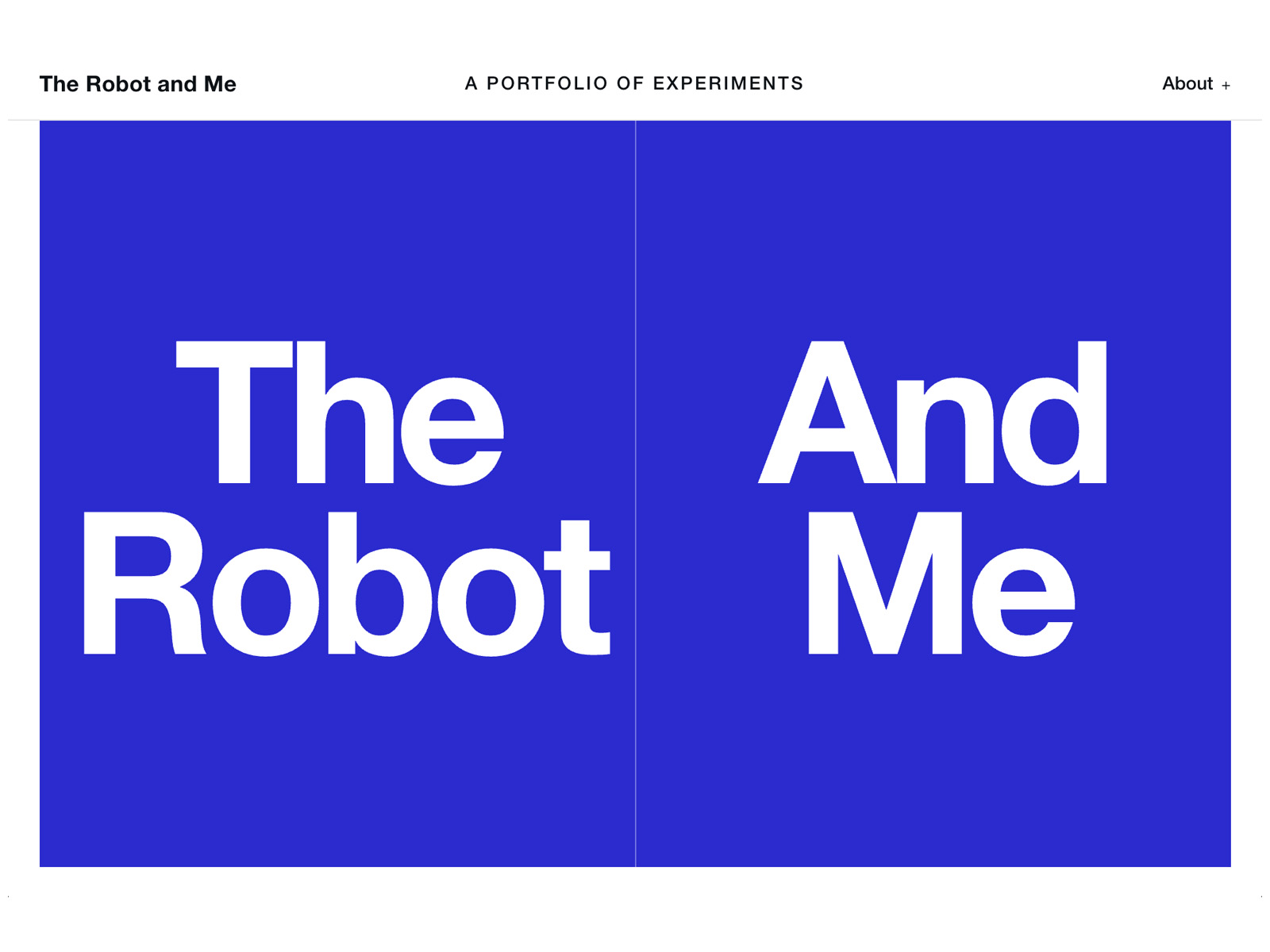 The Robot and Me
