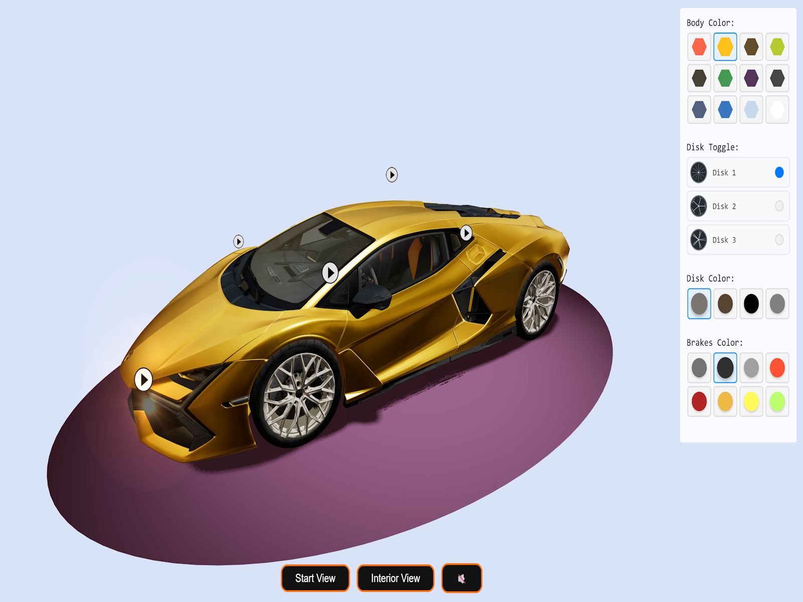 3D SportCar WebSite