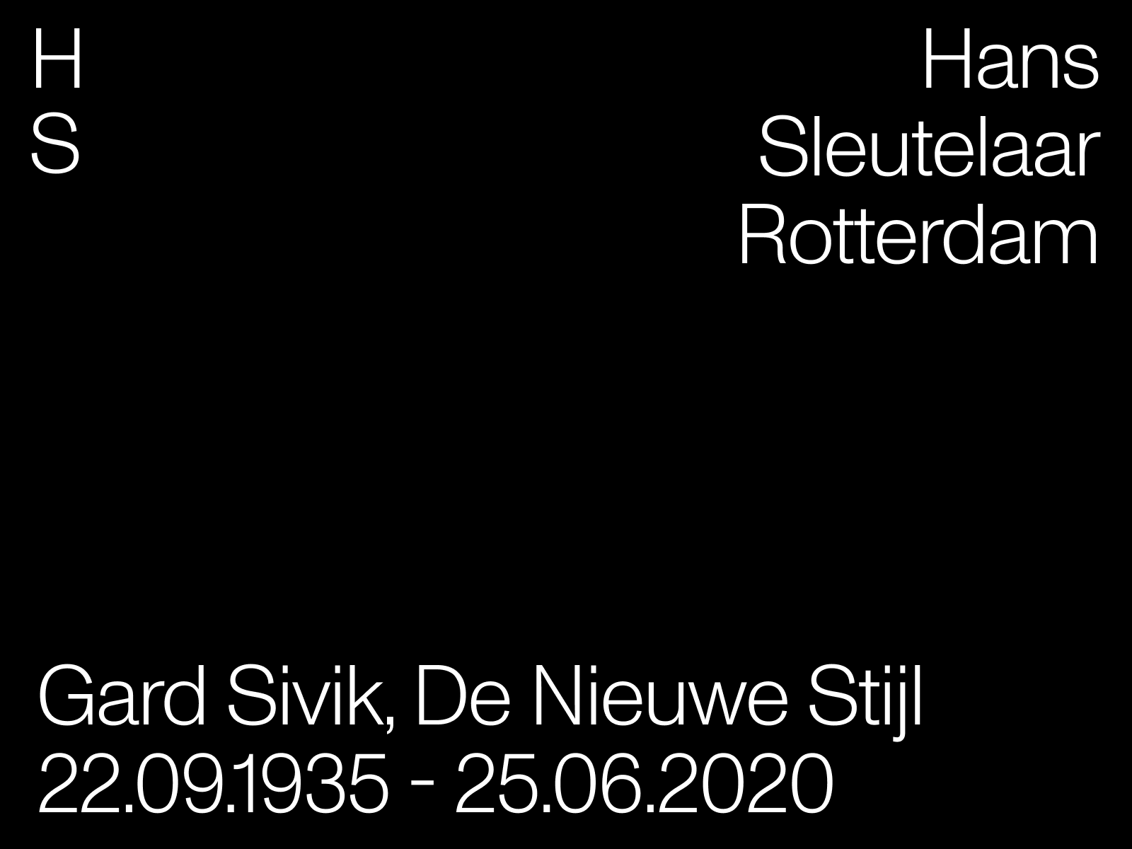 Archive for Hans Sleutelaar