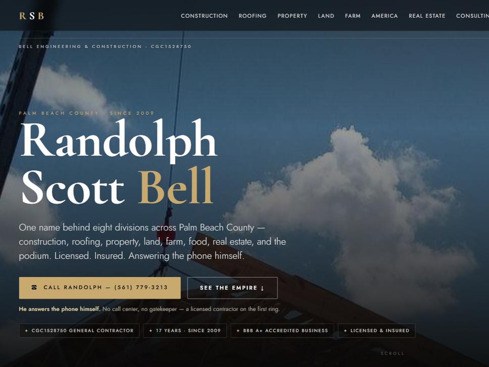 Randolph Scott Bell — AI-Built Contractor...