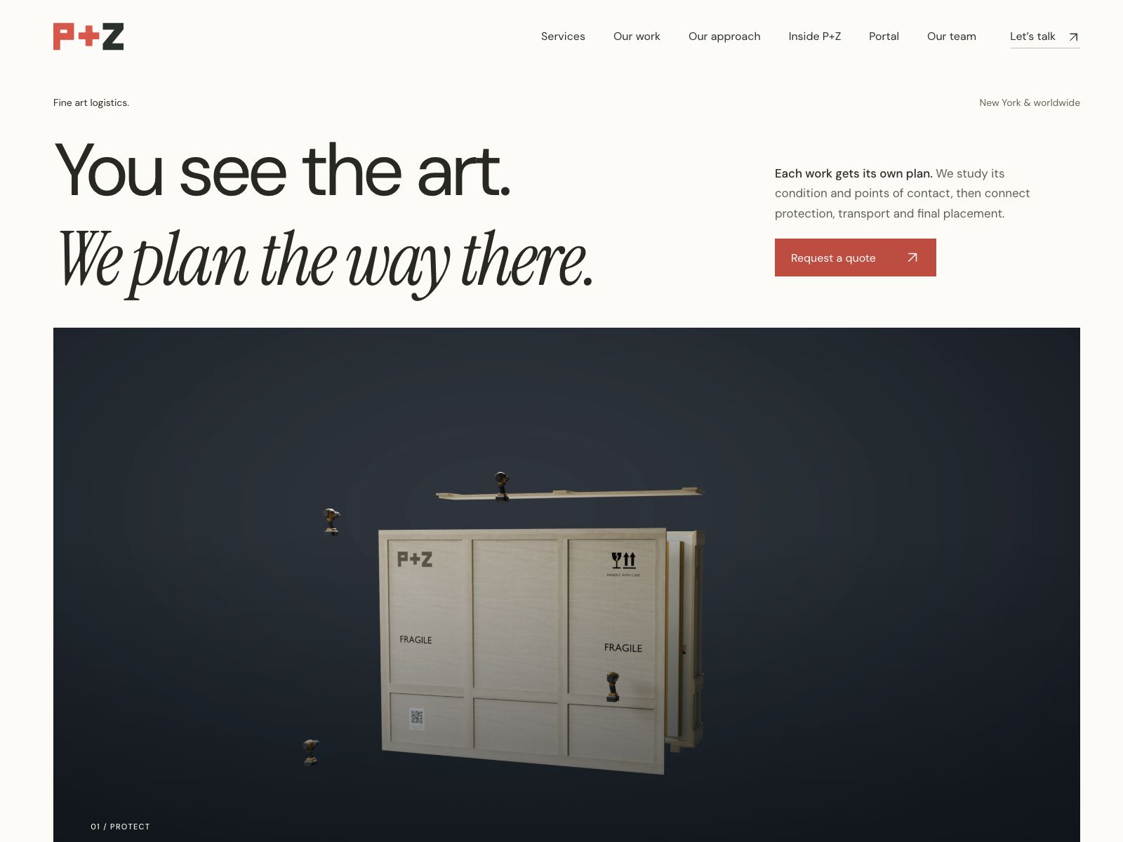 P+Z - Fine Art Logistics