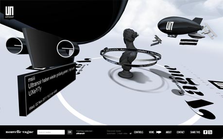 Nouvelle Vague award-winning website design screenshot 1