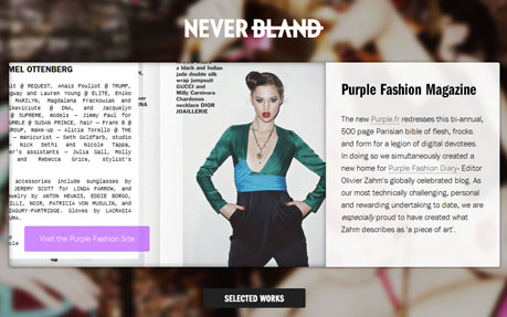 NEVERBLAND award-winning website design screenshot 1
