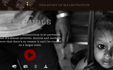 Starved for Attention award-winning website design screenshot 1