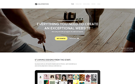 Squarespace award-winning website design screenshot 1