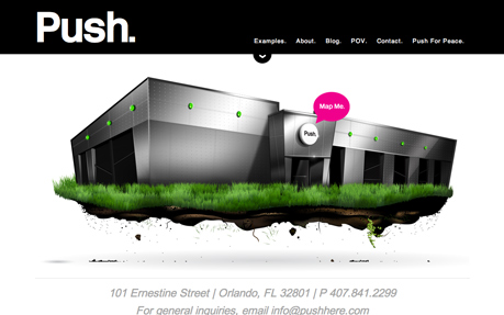 Push. award-winning website design screenshot 1