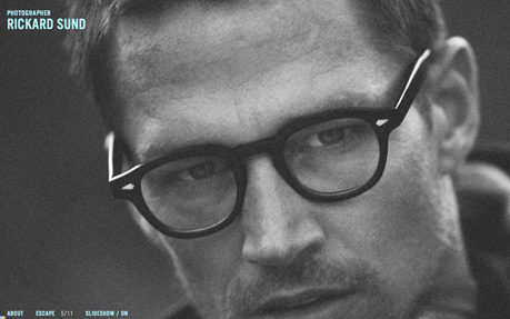 Rickard Sund award-winning website design screenshot 1